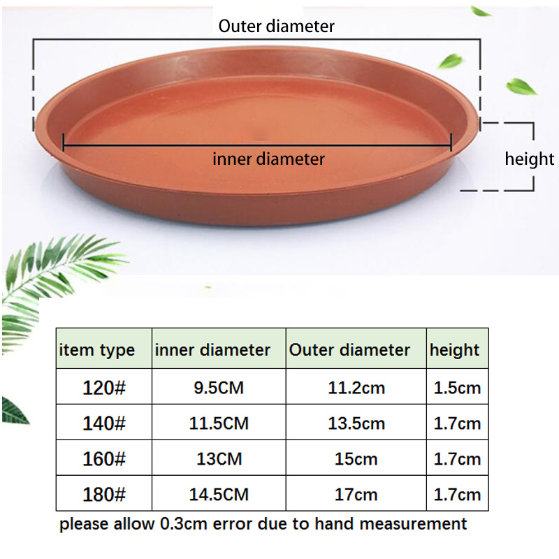 10 pezzi di plastica vaso di f - Drip Tray Saucer recensione e prezzo
