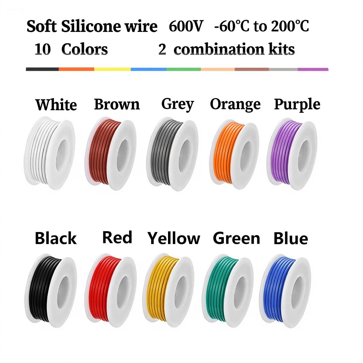 Kit misto filo in silicone (5  - Copper Wire Roll recensione e prezzo
